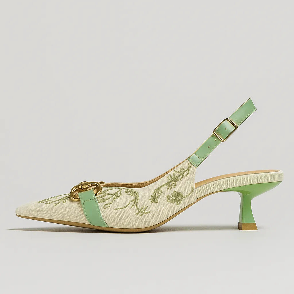 Scarpin Primavera Slingback com Fivela Justine