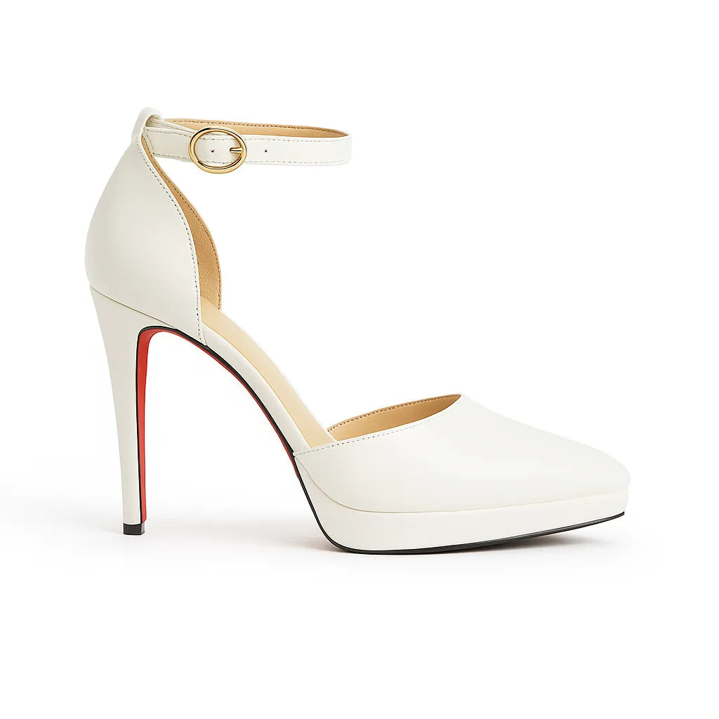 Scarpin de Salto Alto Branco Scarlett - Rozze