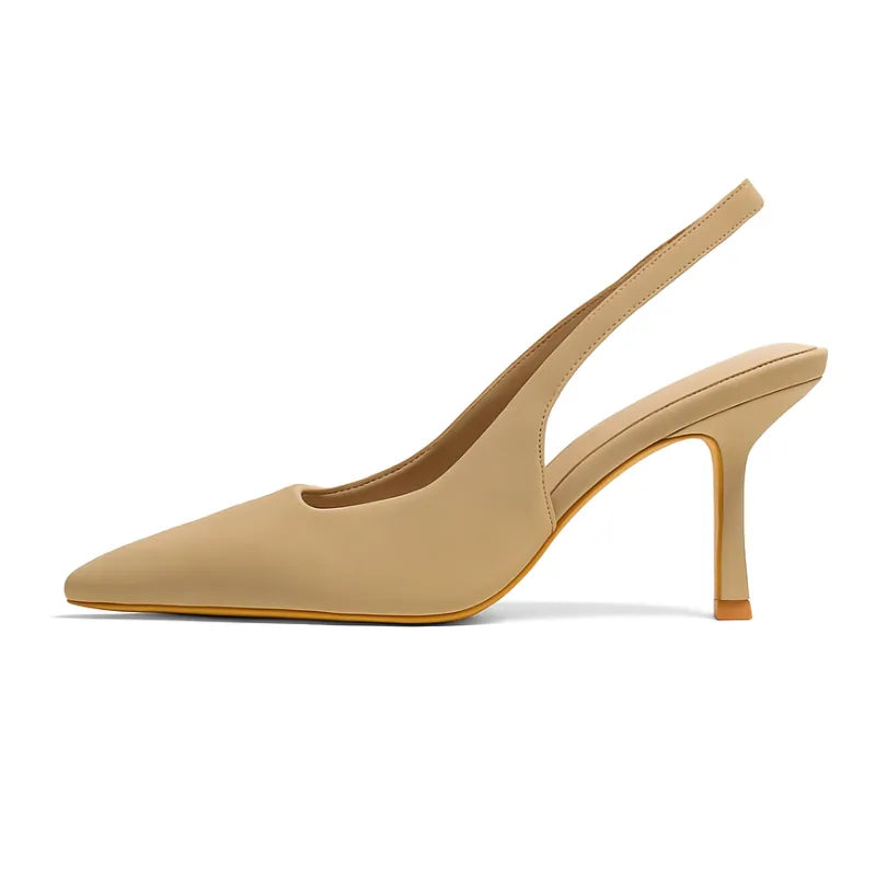 Scarpin Nude Salto Slingback Sophie - Rozze