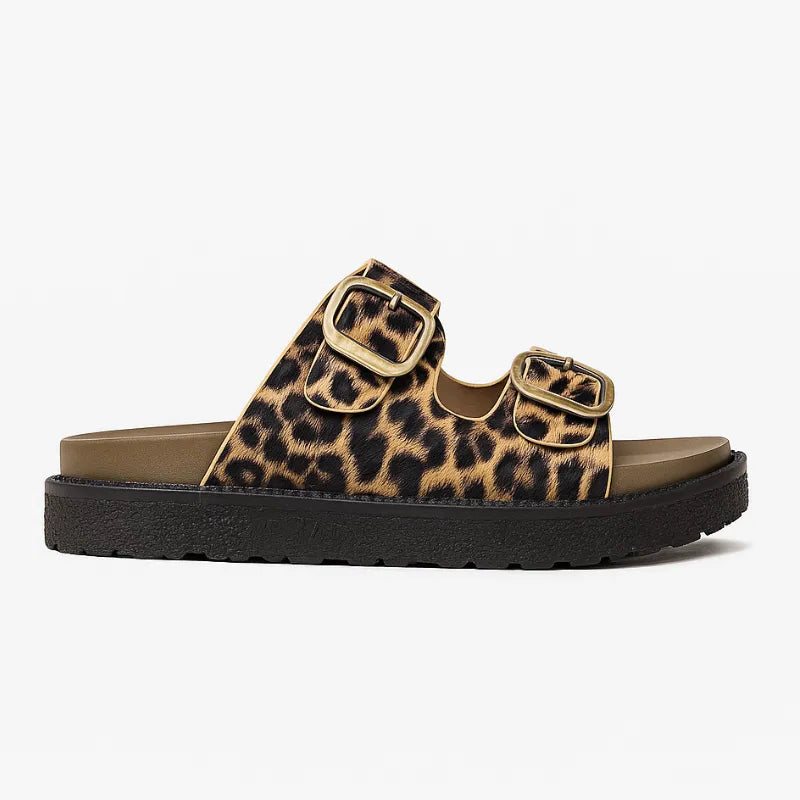 Papete Feminina Onça Tratorado Tiras - Rozze