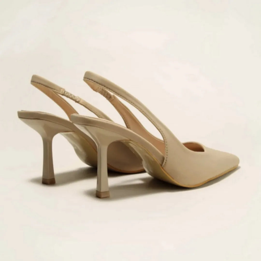 Scarpin Nude Salto Slingback Sophie - Rozze