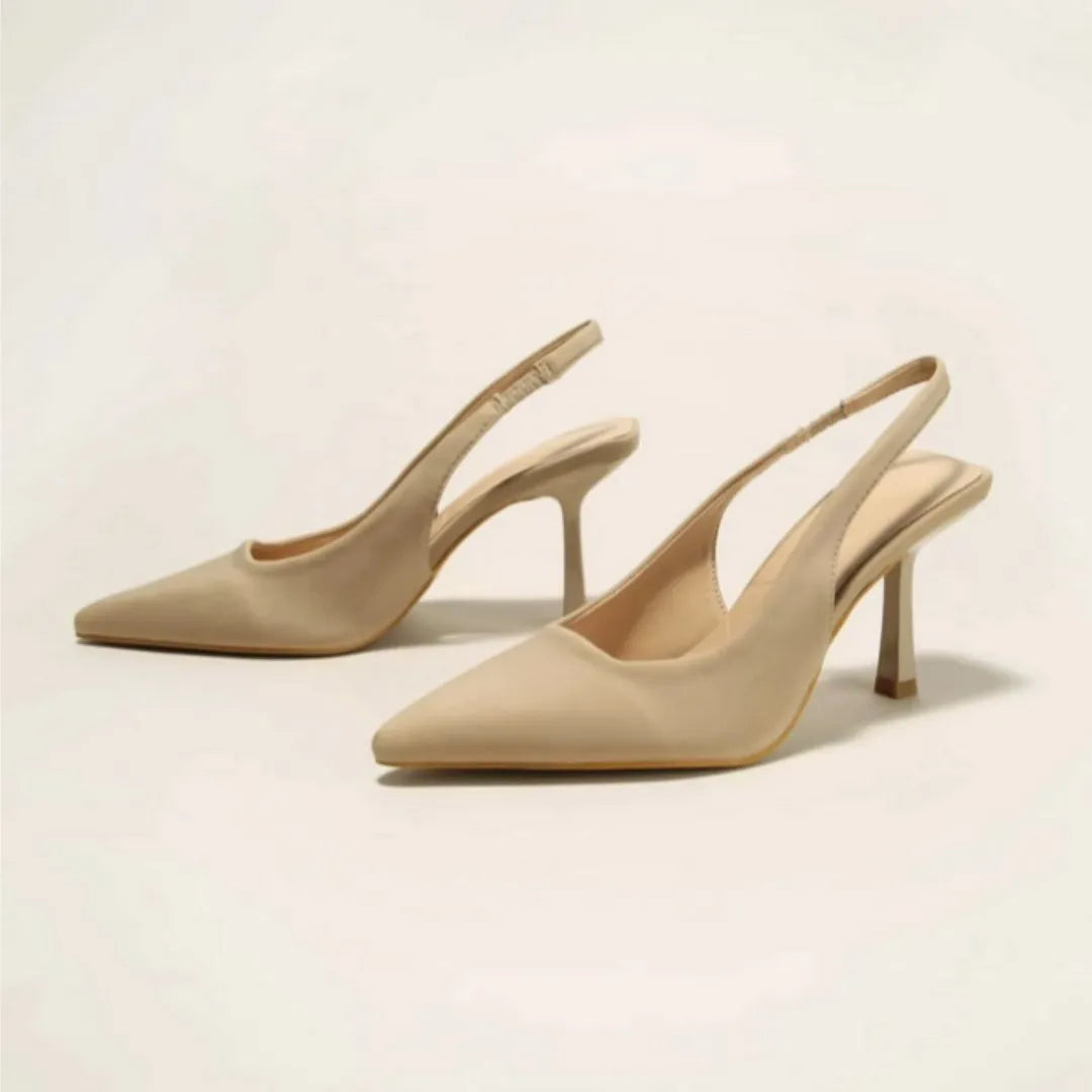 Scarpin Nude Salto Slingback Sophie - Rozze