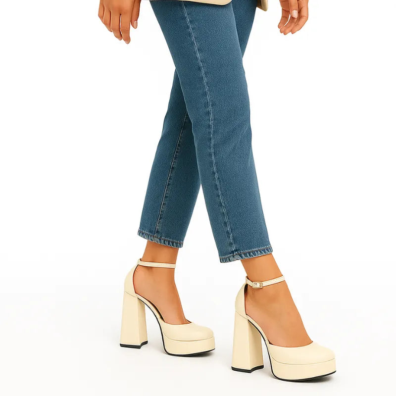 Scarpin Salto Alto Braco Mary Jane - Rozze