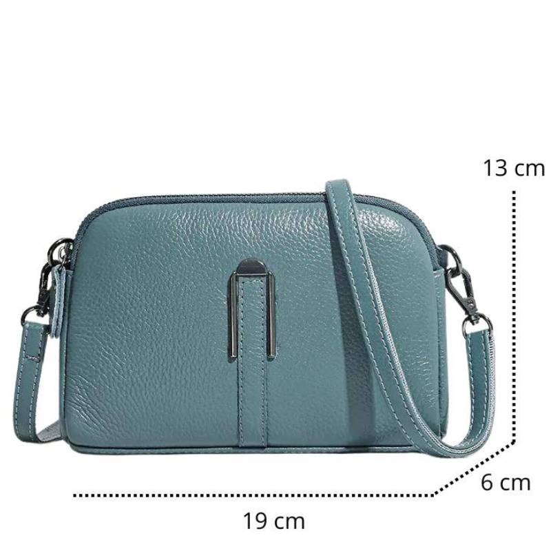 Bolsa Feminina Transversal de Couro Sintético