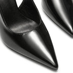 Scarpin Preto Verniz Salto Alto Slingback | Rozze