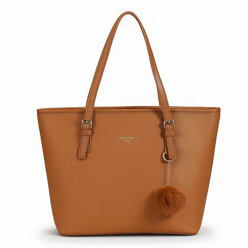 Bolsa Tote Caramelo com Chaveiro