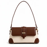 Bolsa Baguete Bicolor de Ombro