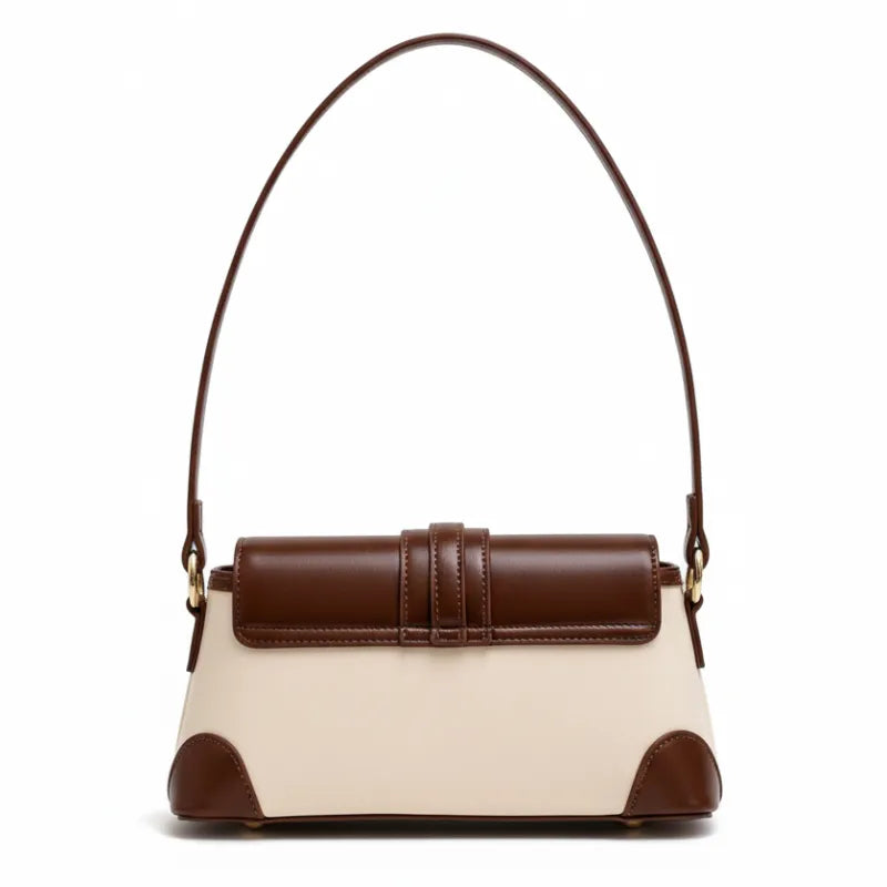 Bolsa Baguete Bicolor de Ombro