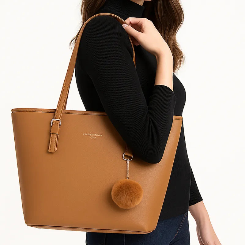 Bolsa Tote Caramelo com Chaveiro
