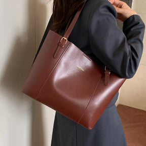 Bolsa Tote Grande Marrom de Ombro