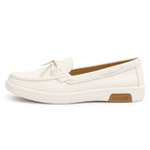 Mocassim Branco Feminino com Laço - Rozze