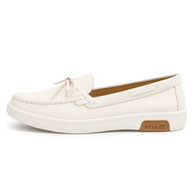 Mocassim Branco Feminino com Laço - Rozze
