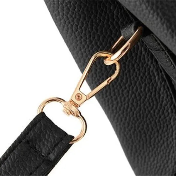 bolsa-preta-tote-bag-lovisa-vista-lateral-direita-alça-dupla-ajustável-ziper-fechamento