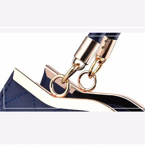 bolsa-de-ombro-feminina-laço-chic-azul-vista-frontal-treliça-diamante-2