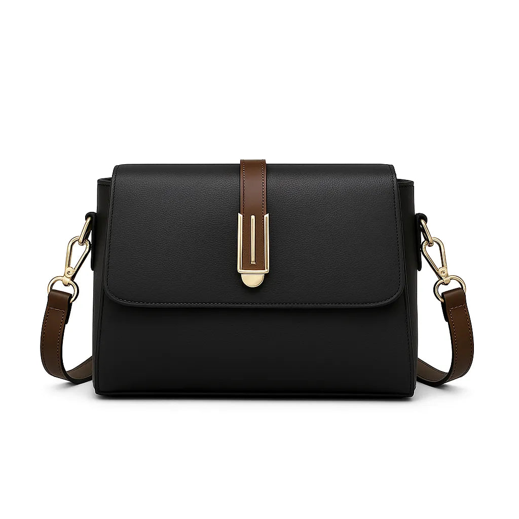 Bolsa Transversal Preta Gusure Luxuosa - Rozze