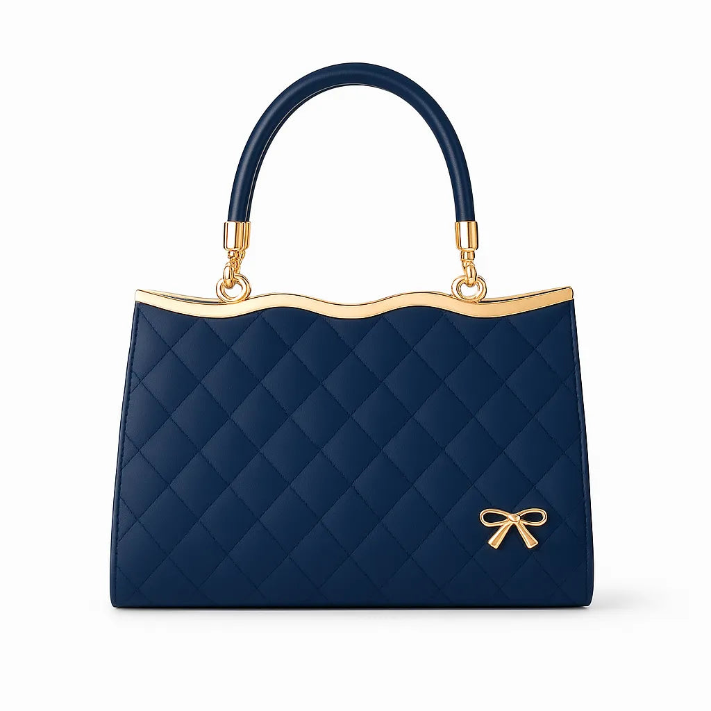 Bolsa de Ombro Azul Laço Chic - Rozze