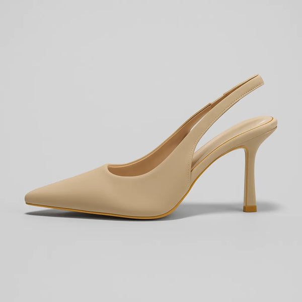 Scarpin Nude Salto Slingback Sophie
