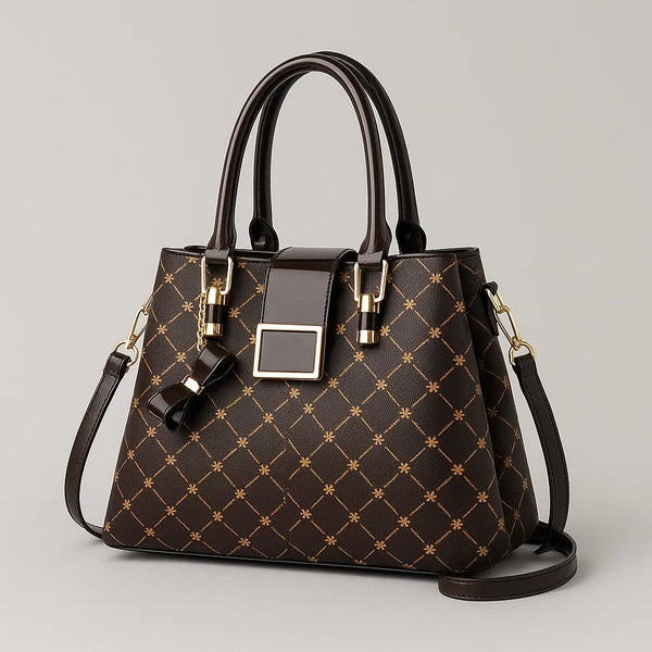 Bolsa de Ombro Preta Clássica de Luxo