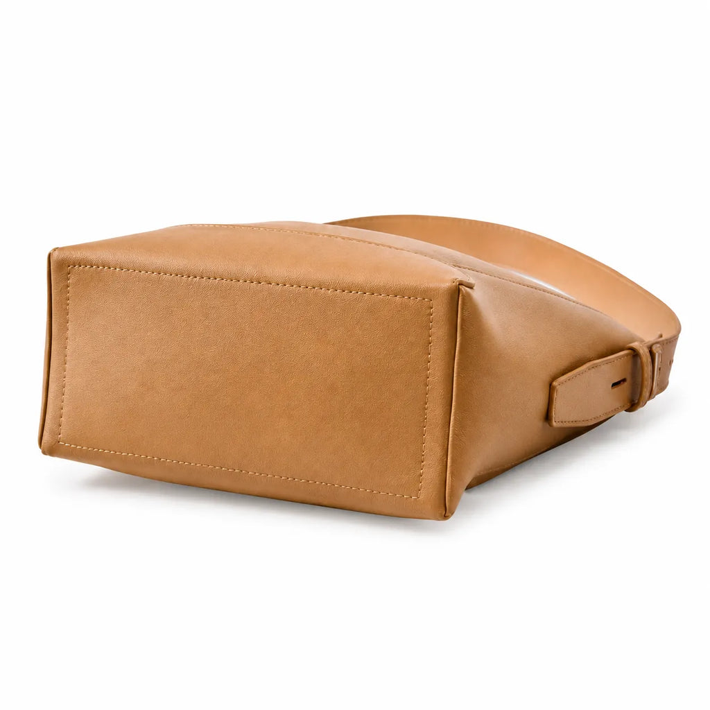 Bolsa de Ombro Caramelo em Couro Legítimo | Rozze