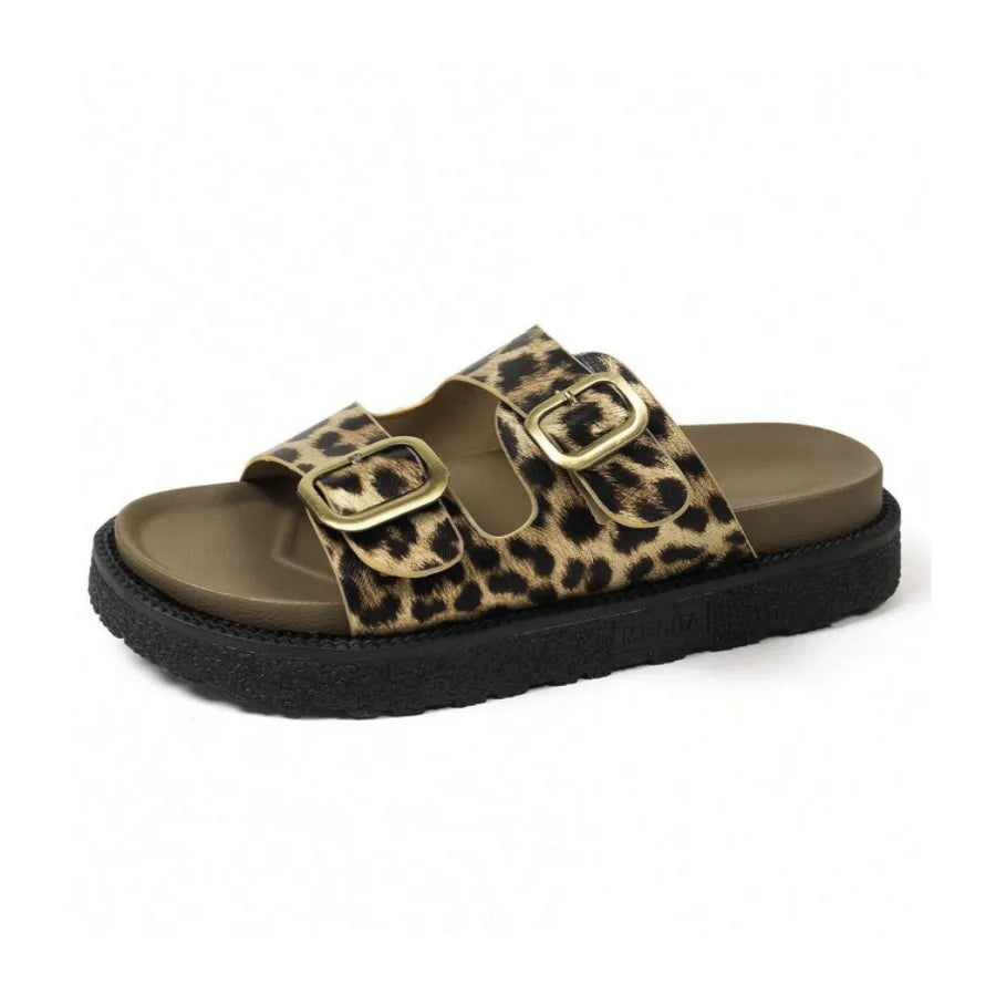 papete-feminina-onça-tratorado-tiras-vista-frontal-detalhes-estampa-leopardada-salto-flatform