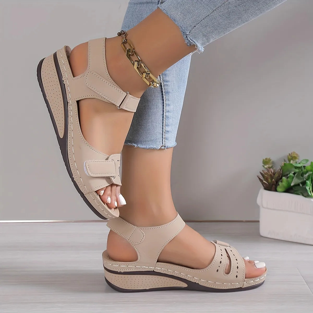 sandália-plataforma-feminina-josette-bege-vista-lateral