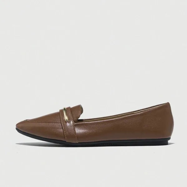 sapatilha-bico-fino-valentina-gold-marrom-vista-lateral