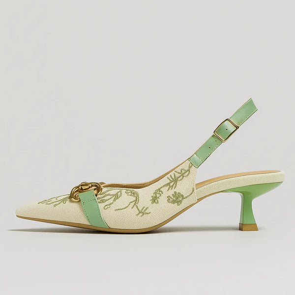 Scarpin Primavera Slingback com Fivela Justine