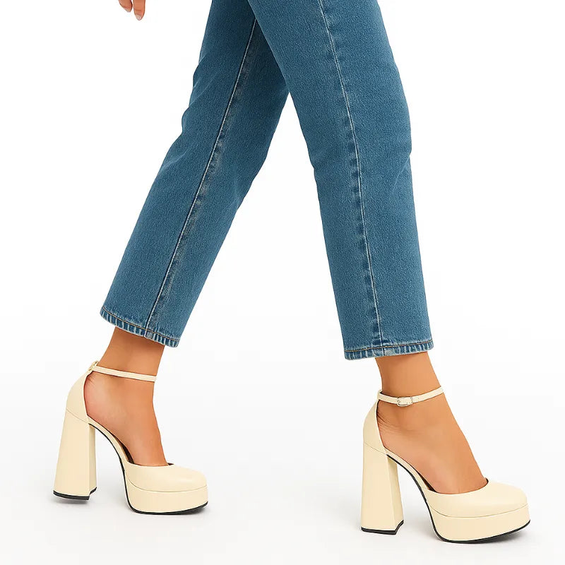 Scarpin Salto Alto Braco Mary Jane - Rozze