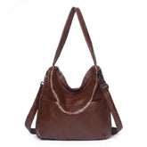 Bolsa Hobo Clássica em Couro Legítimo Castanho | Rozze