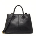 Bolsa Shopper Feminina Couro Legítimo Preta | Rozze