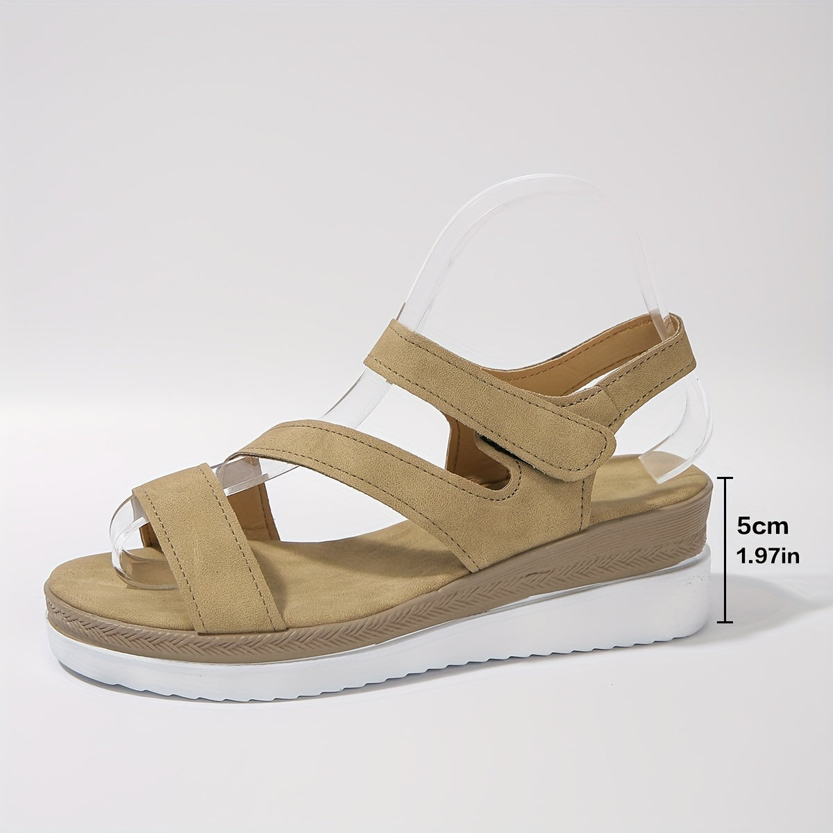 Sandália Feminina Plataforma Velcro