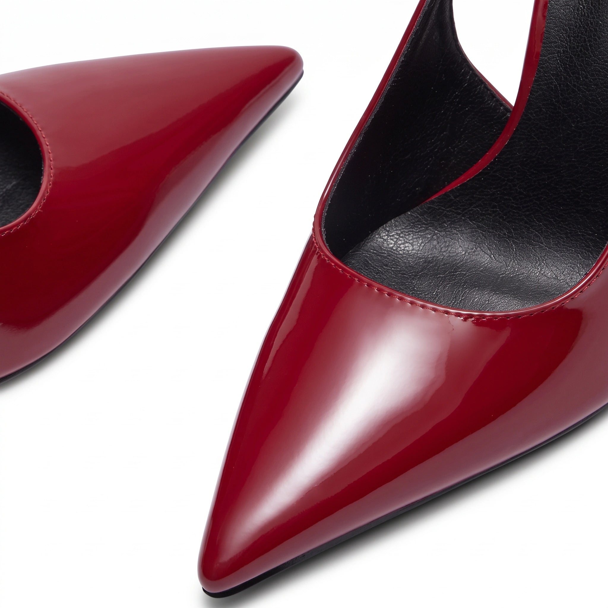 Scarpin Slingback Vermelho Salto Agulha | Rozze