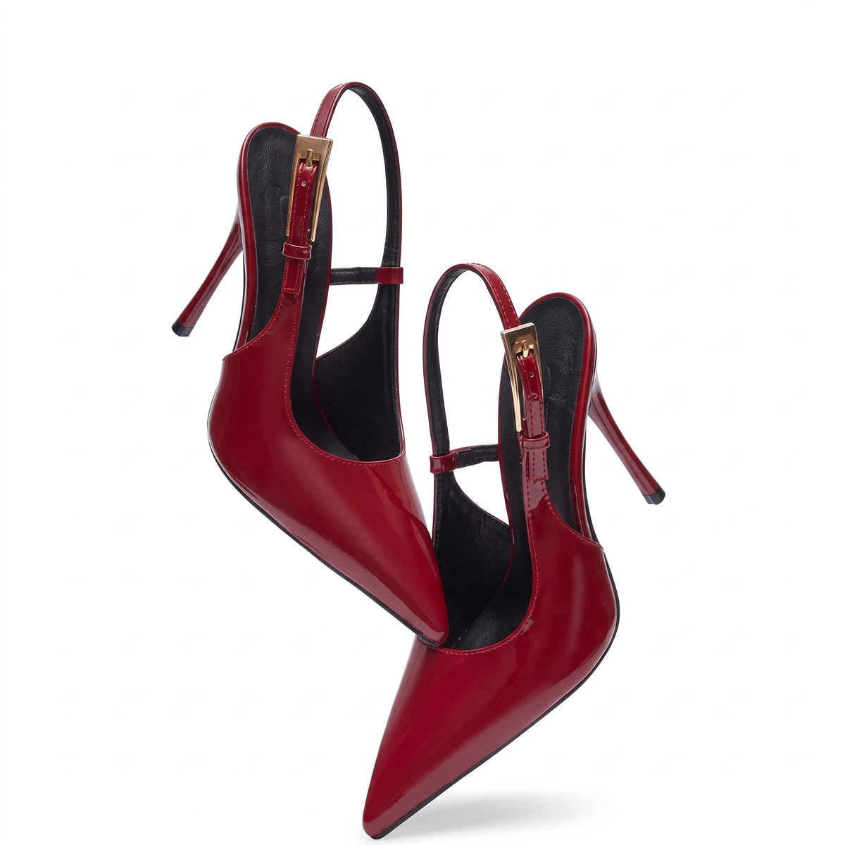 Scarpin Slingback Vermelho Salto Agulha | Rozze